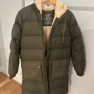 L.L. Bean Olive Quilted Jacket